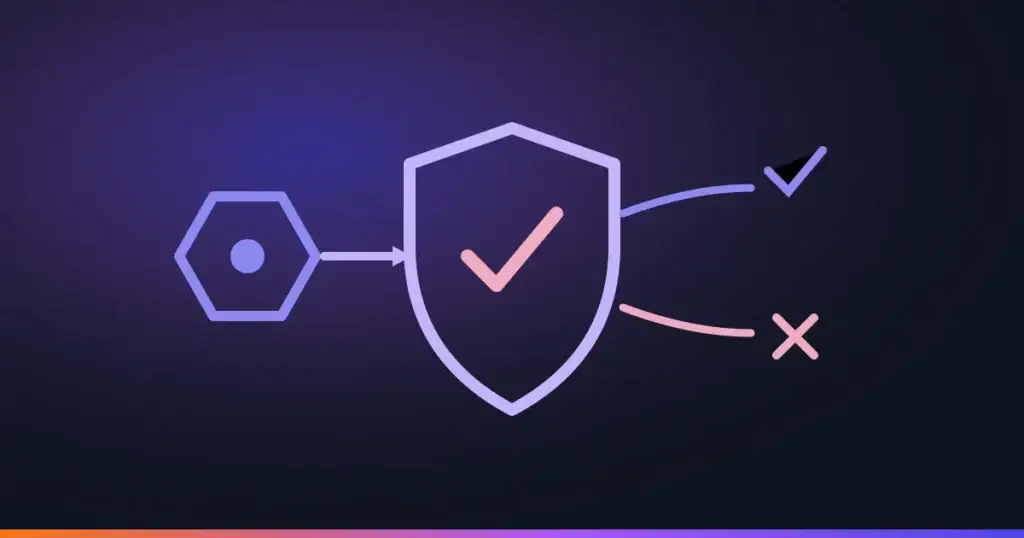 A Copilot Studio agent tool call routed through a security checkpoint