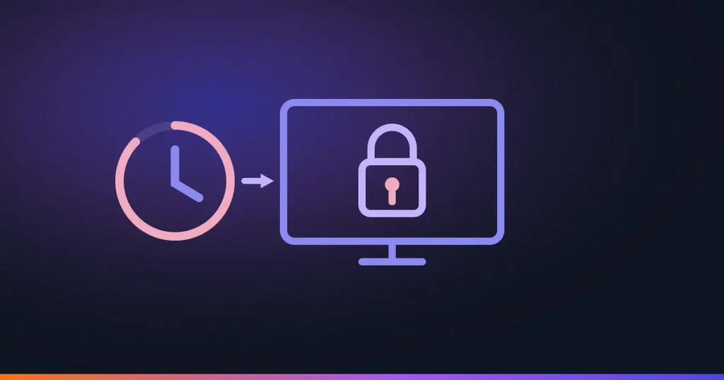 Idle timer leading to a locked macOS display