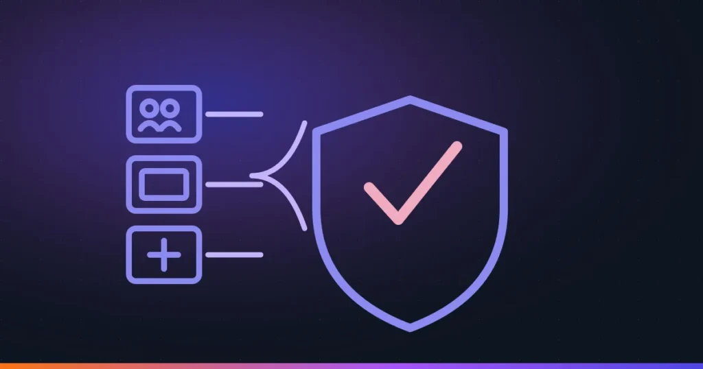 Multiple resource types reviewed through one shield check